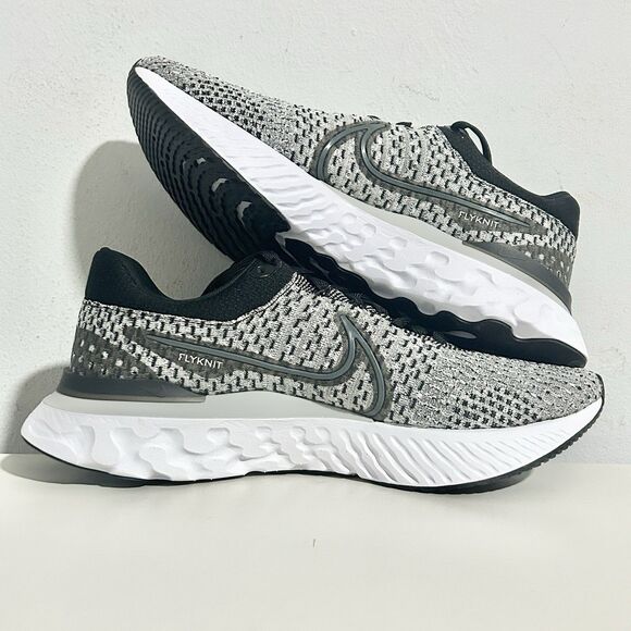Nike React Infinity Run Flyknit 3 “Black Grey Fog” Men’s Size 11 Running Shoes - Picture 6 of 10